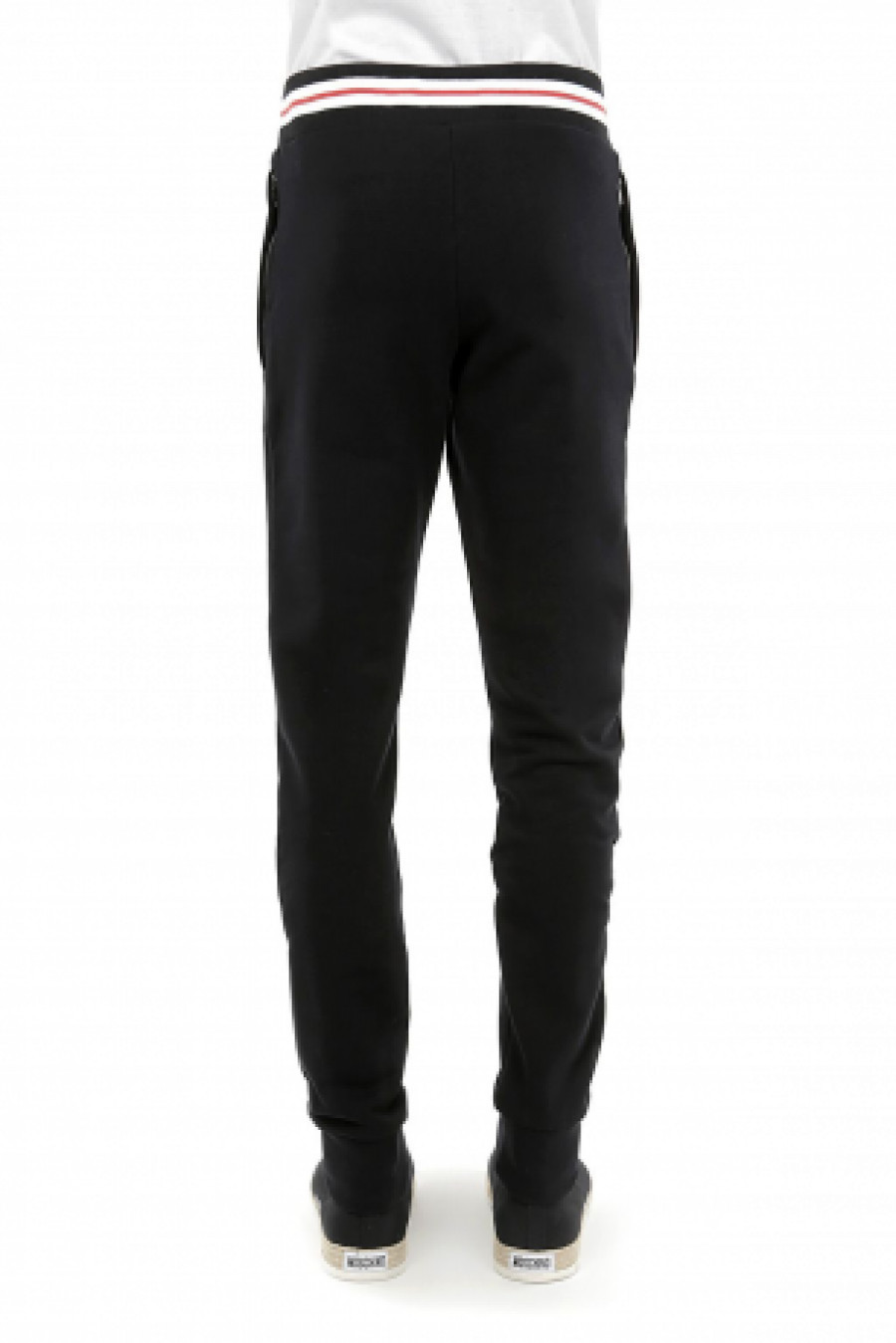 moschino tape joggers black