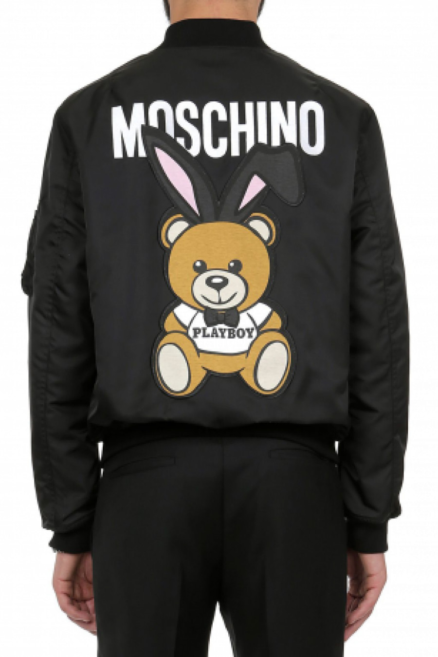 Moschino Safety Pin Teddy Bomber Jacket - Men's 40